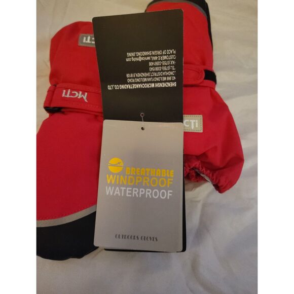 NWT MCTi Kids Mittens Removable Sherpa Lining Size XXS Ski Snowboard Sled - Picture 3 of 7